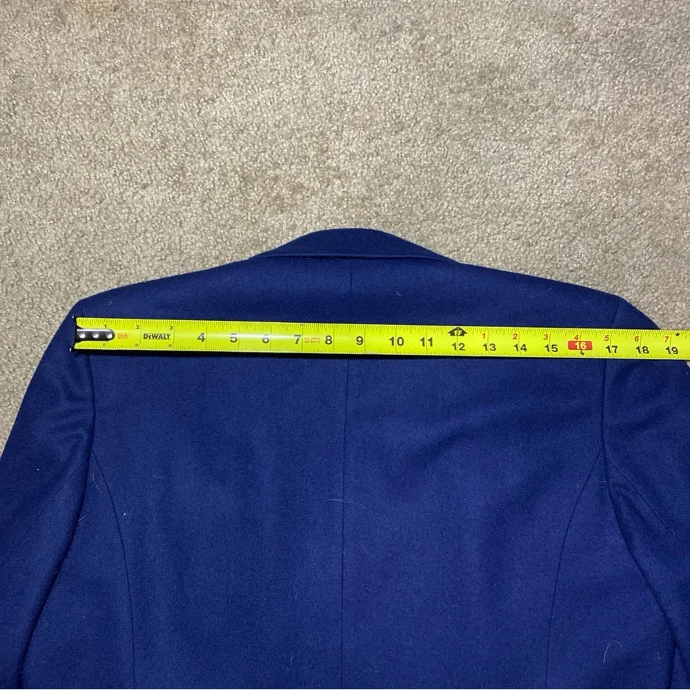 Vintage Pendleton Women’s 100% Virgin Wool Blue Blazer Lined Size 6 Jacket USA - Picture 7 of 7
